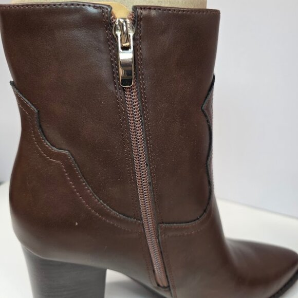 NWOT Nine West Taytay Block Heel Dress Ankle Boots 8 - Picture 4 of 11